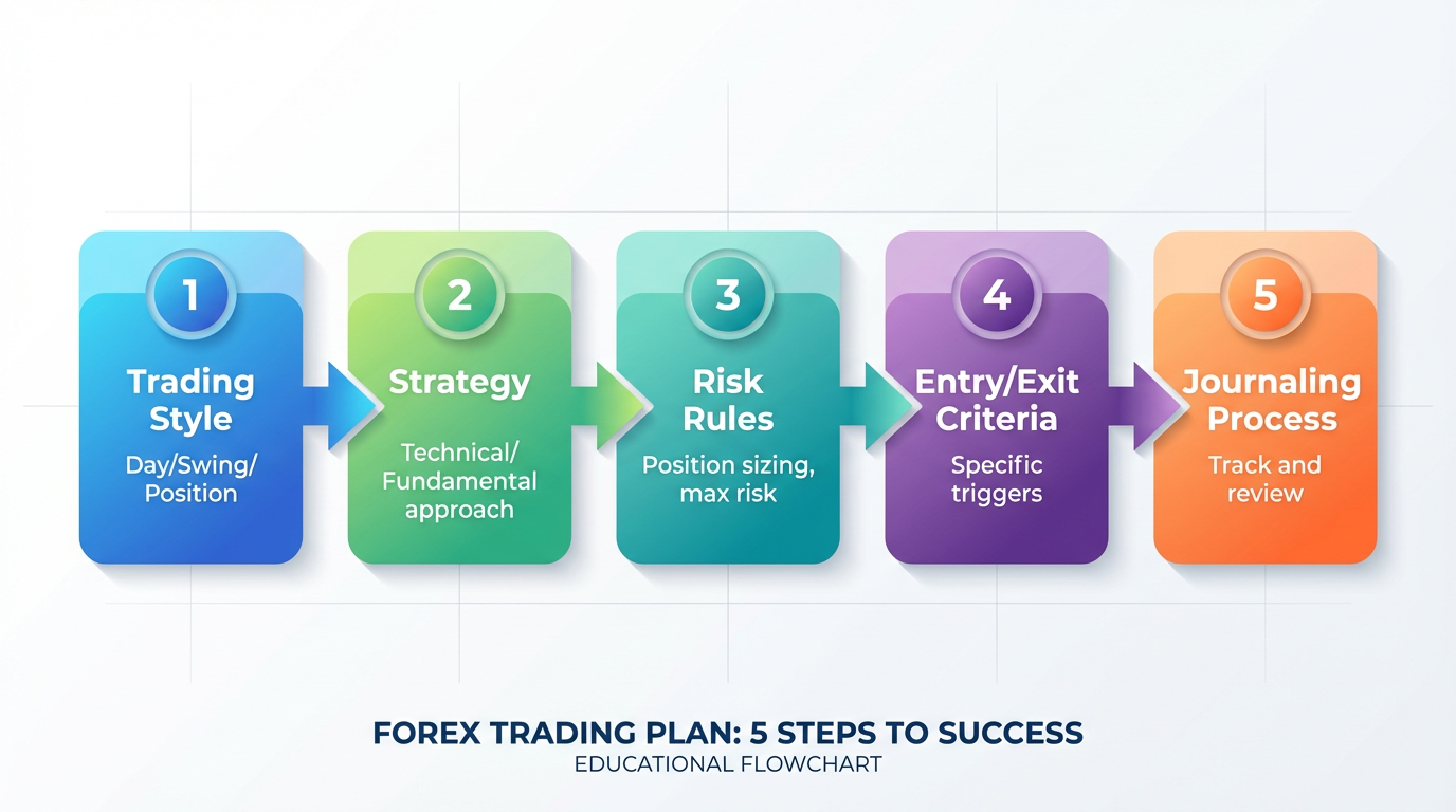 Build Your First Trading Plan - 5-step flow