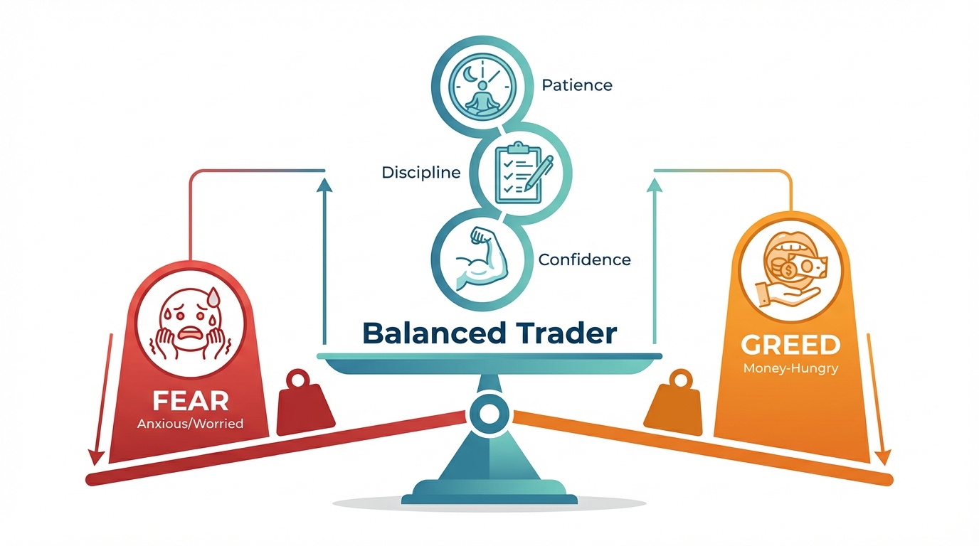 Trading Psychology - Balance between fear and greed