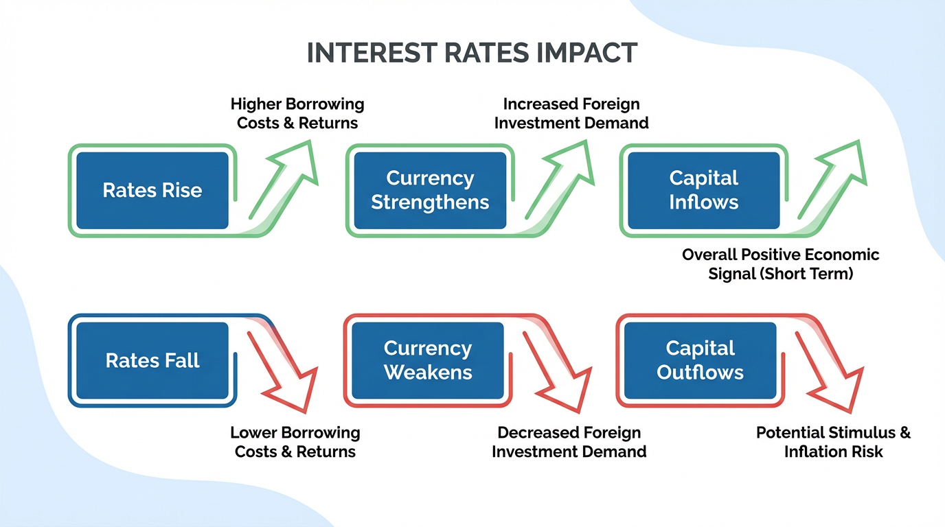 Interest Rates Flow - How rate changes affect currency strength and capital flows